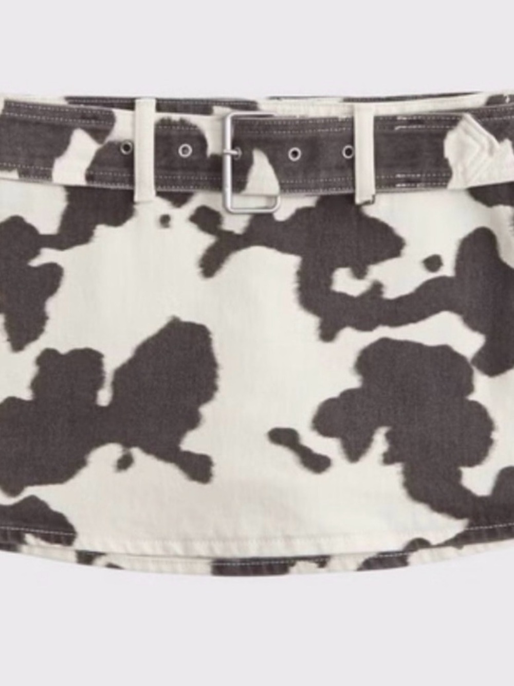 Abercrombie Cow Print Skort with Belt